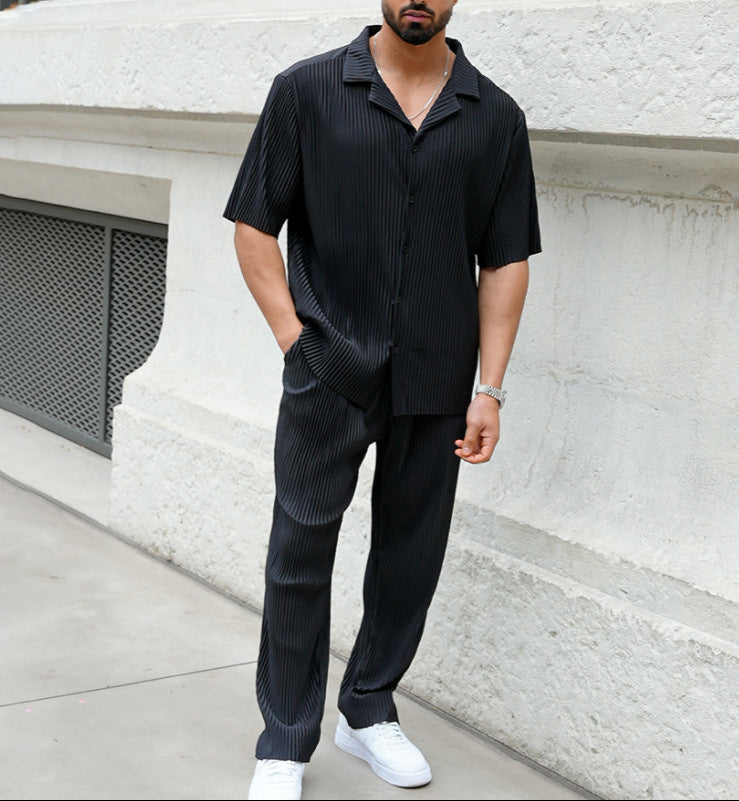 Two-Piece Set with Shirt and Trousers