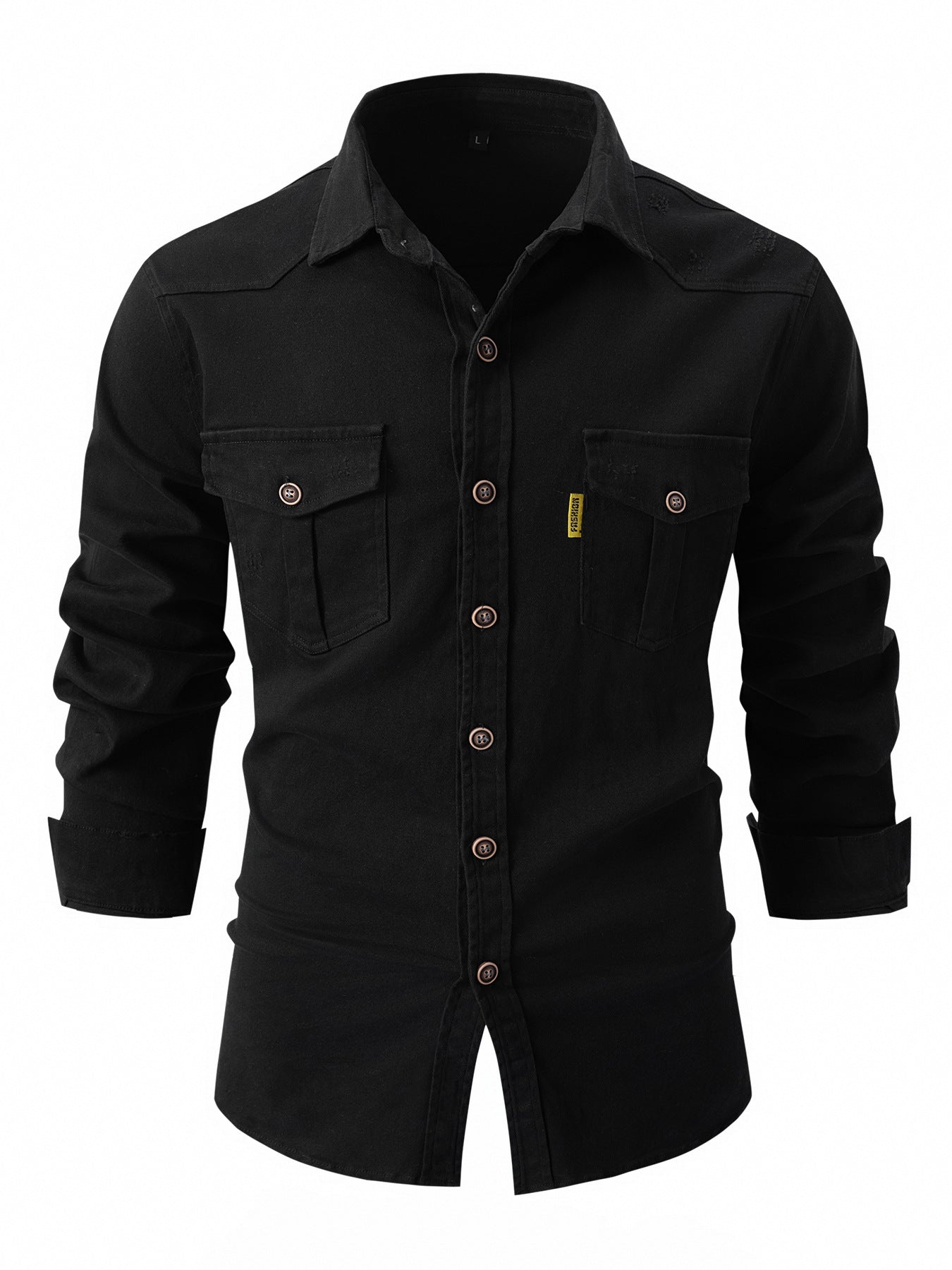 Front Pockets Long Sleeve Shirt